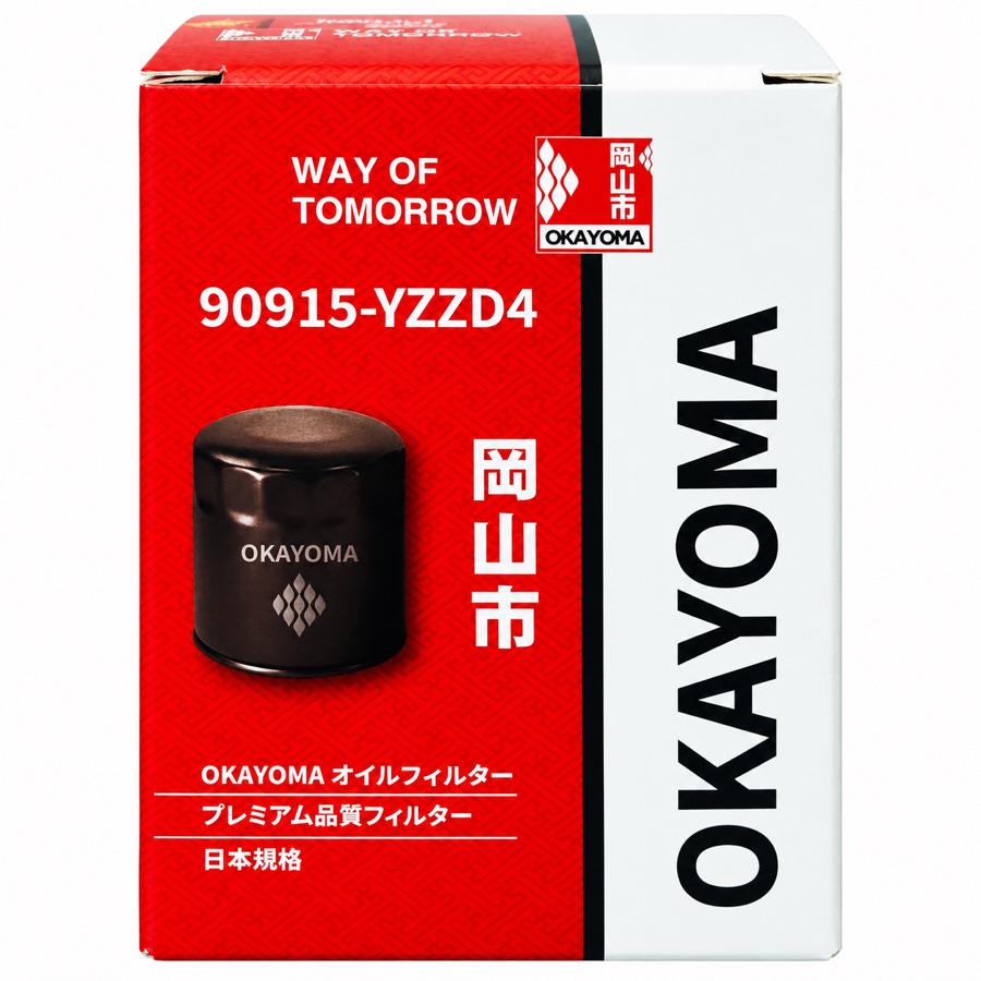 Okayoma Oil Filter 90915-YZZD4 — Packaged
